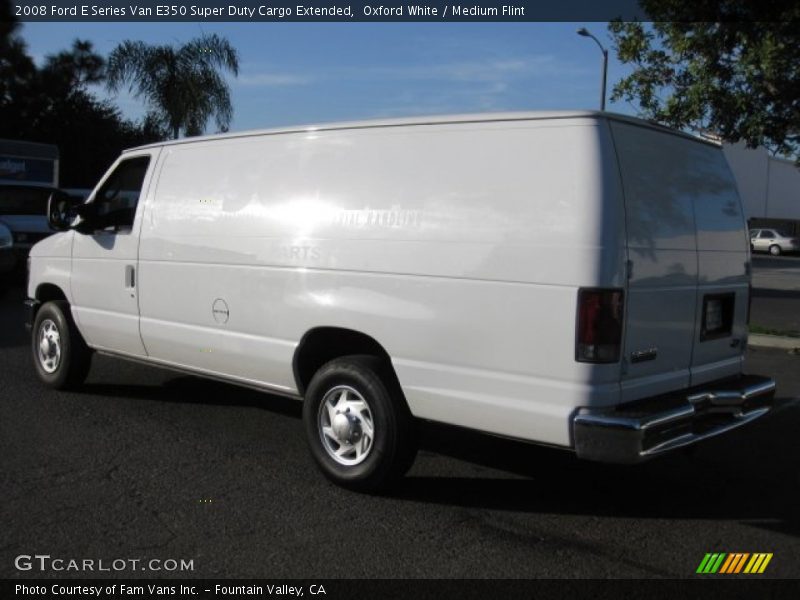 Oxford White / Medium Flint 2008 Ford E Series Van E350 Super Duty Cargo Extended