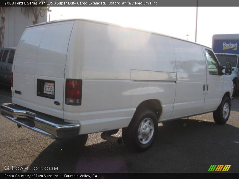Oxford White / Medium Flint 2008 Ford E Series Van E350 Super Duty Cargo Extended