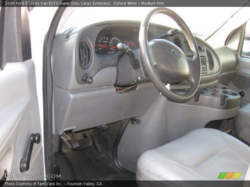 Oxford White / Medium Flint 2008 Ford E Series Van E350 Super Duty Cargo Extended