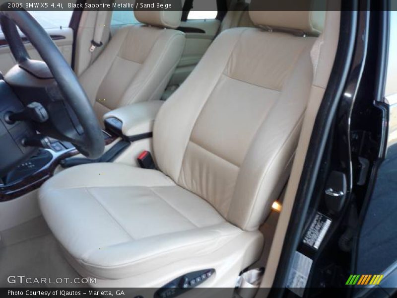 Black Sapphire Metallic / Sand Beige 2005 BMW X5 4.4i
