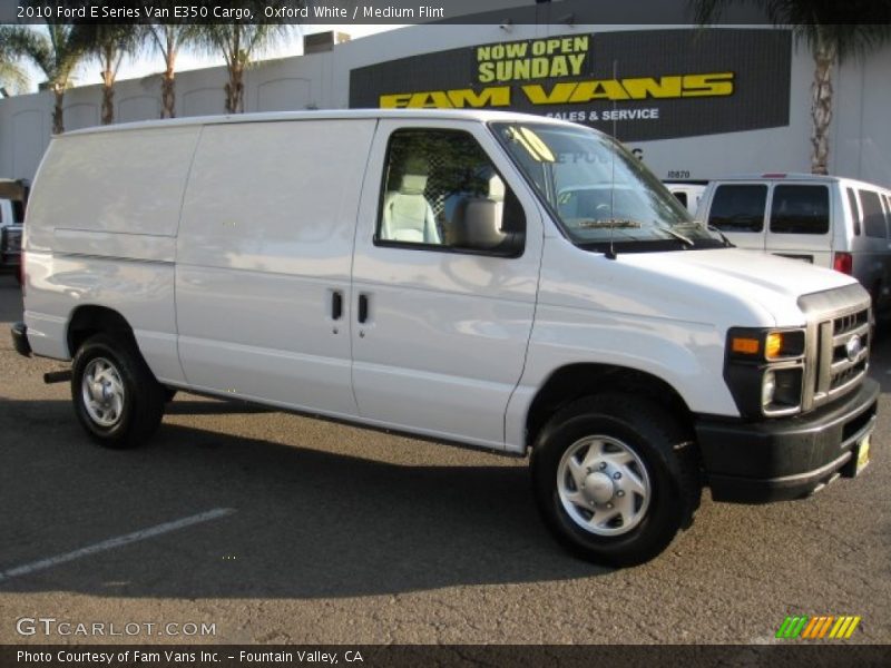 Oxford White / Medium Flint 2010 Ford E Series Van E350 Cargo