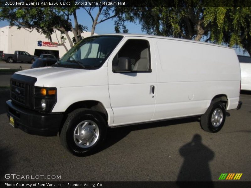 Oxford White / Medium Flint 2010 Ford E Series Van E350 Cargo