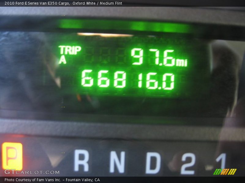 Oxford White / Medium Flint 2010 Ford E Series Van E350 Cargo