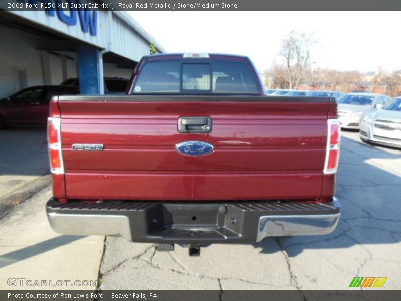 Royal Red Metallic / Stone/Medium Stone 2009 Ford F150 XLT SuperCab 4x4