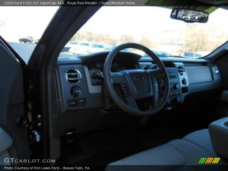 Royal Red Metallic / Stone/Medium Stone 2009 Ford F150 XLT SuperCab 4x4