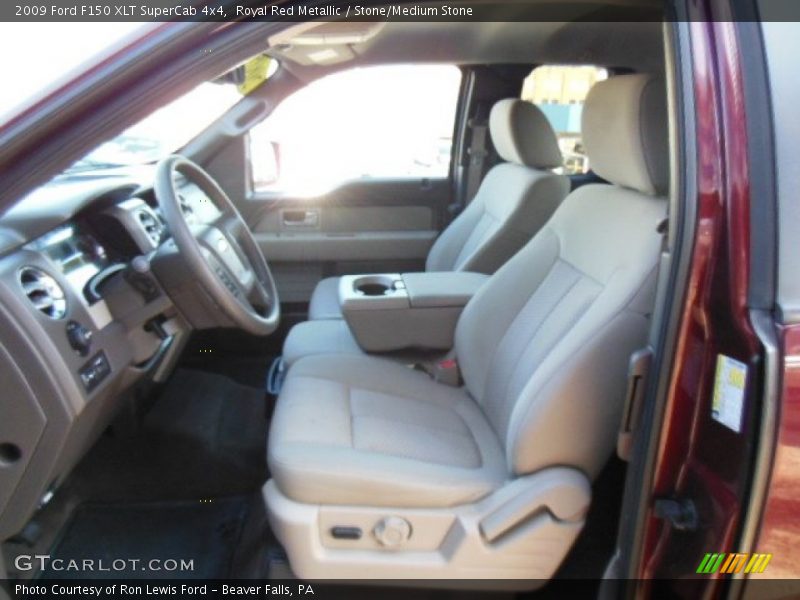 Royal Red Metallic / Stone/Medium Stone 2009 Ford F150 XLT SuperCab 4x4