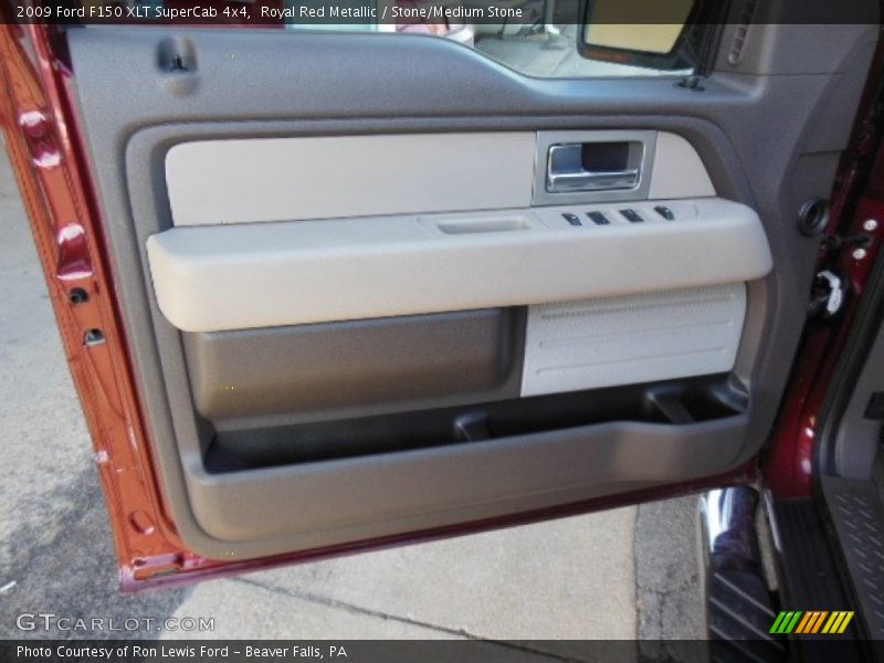 Royal Red Metallic / Stone/Medium Stone 2009 Ford F150 XLT SuperCab 4x4
