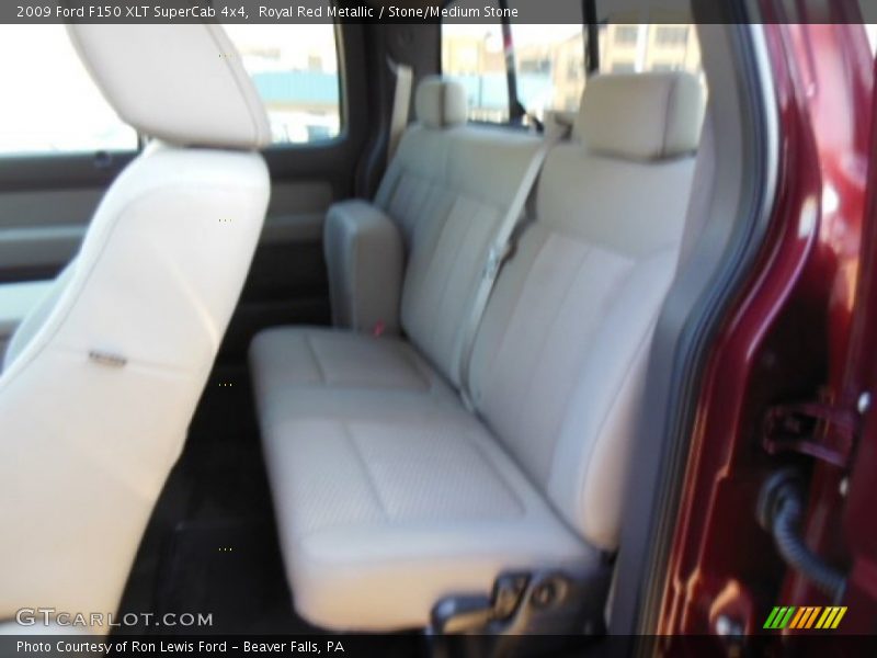 Royal Red Metallic / Stone/Medium Stone 2009 Ford F150 XLT SuperCab 4x4