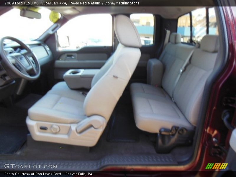 Royal Red Metallic / Stone/Medium Stone 2009 Ford F150 XLT SuperCab 4x4