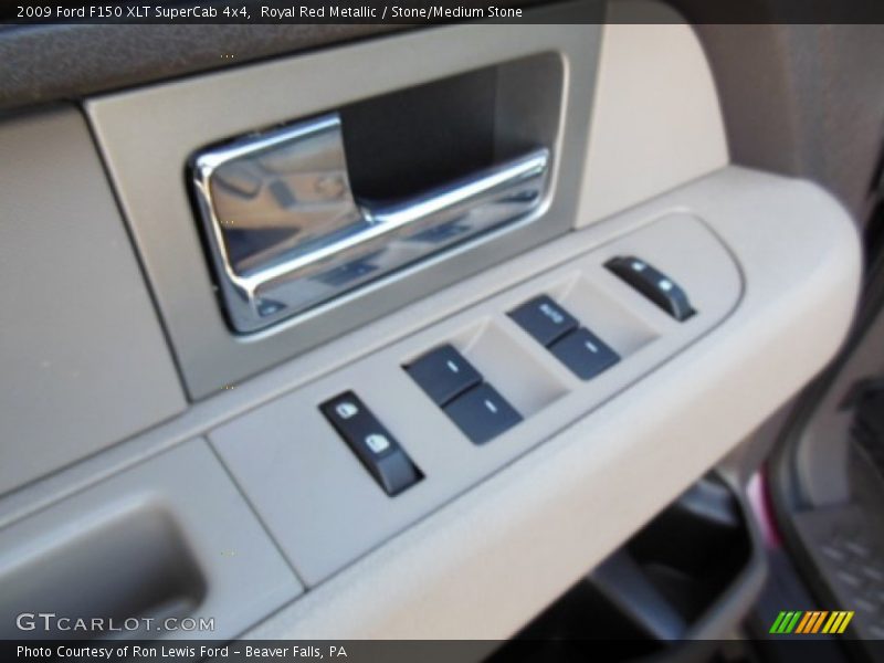 Royal Red Metallic / Stone/Medium Stone 2009 Ford F150 XLT SuperCab 4x4