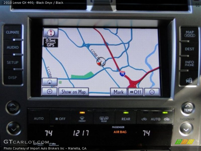 Navigation of 2010 GX 460