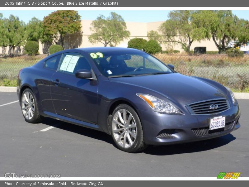 Blue Slate Metallic / Graphite 2009 Infiniti G 37 S Sport Coupe