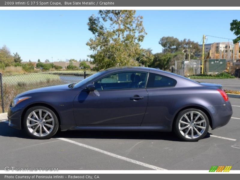 Blue Slate Metallic / Graphite 2009 Infiniti G 37 S Sport Coupe