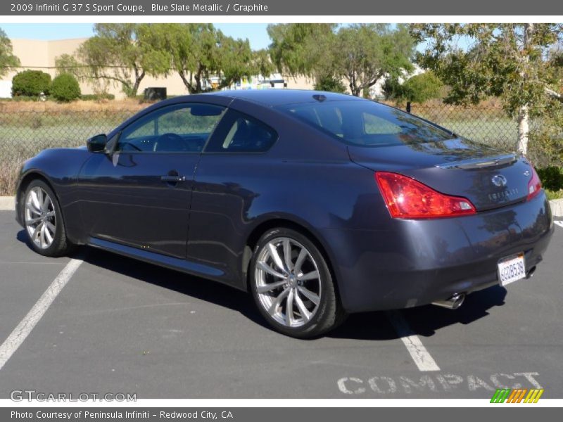 Blue Slate Metallic / Graphite 2009 Infiniti G 37 S Sport Coupe