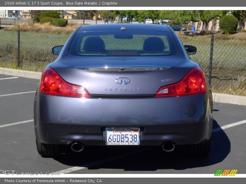 Blue Slate Metallic / Graphite 2009 Infiniti G 37 S Sport Coupe