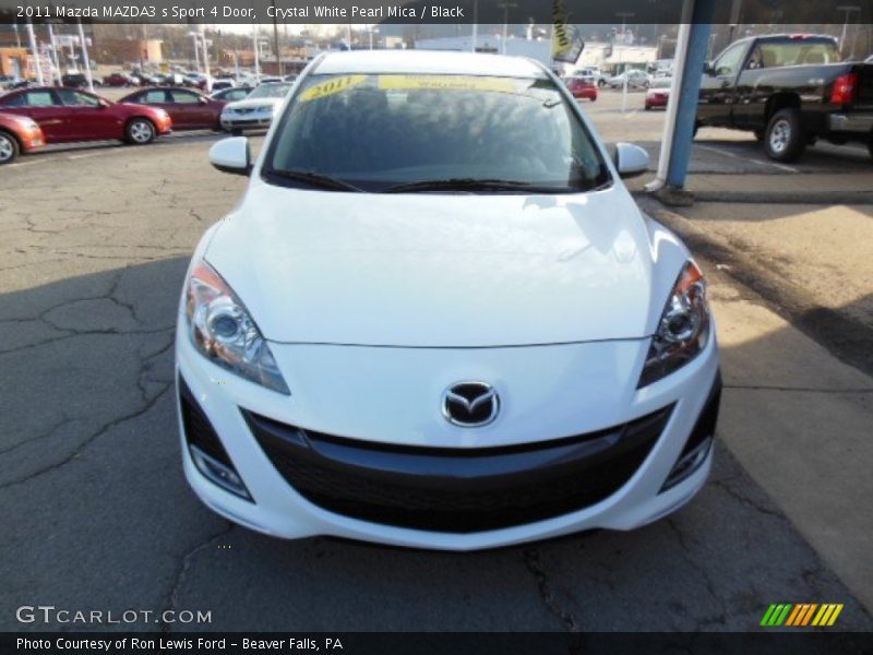 Crystal White Pearl Mica / Black 2011 Mazda MAZDA3 s Sport 4 Door