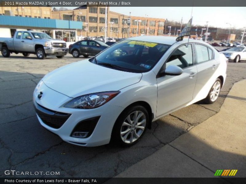 Crystal White Pearl Mica / Black 2011 Mazda MAZDA3 s Sport 4 Door