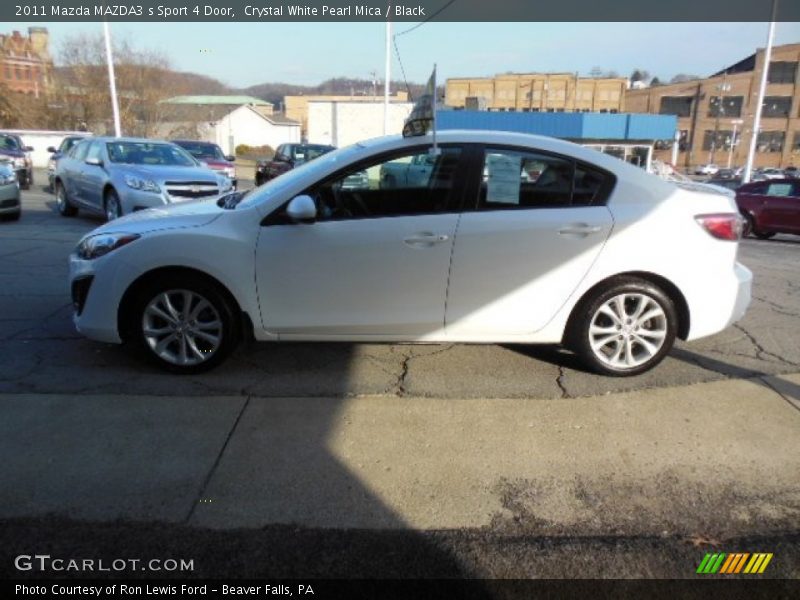 Crystal White Pearl Mica / Black 2011 Mazda MAZDA3 s Sport 4 Door