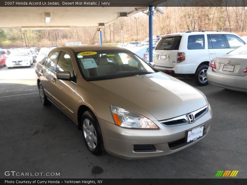 Desert Mist Metallic / Ivory 2007 Honda Accord LX Sedan