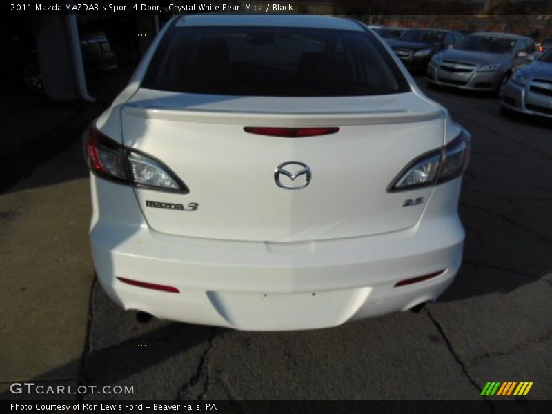Crystal White Pearl Mica / Black 2011 Mazda MAZDA3 s Sport 4 Door