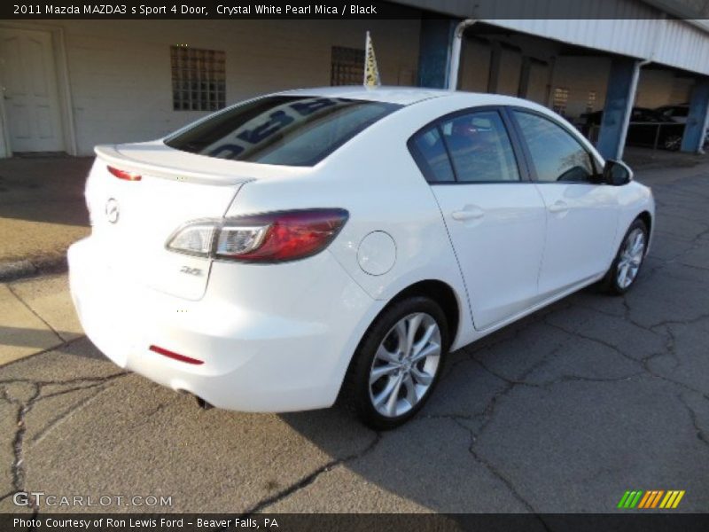 Crystal White Pearl Mica / Black 2011 Mazda MAZDA3 s Sport 4 Door