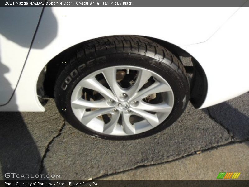 Crystal White Pearl Mica / Black 2011 Mazda MAZDA3 s Sport 4 Door