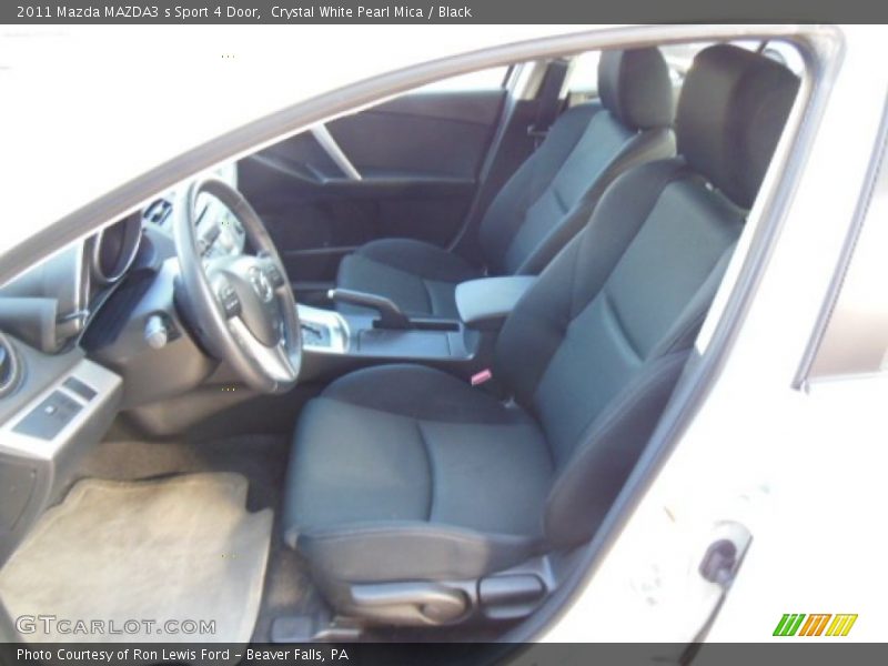 Crystal White Pearl Mica / Black 2011 Mazda MAZDA3 s Sport 4 Door