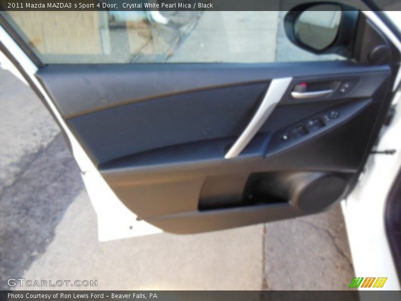 Crystal White Pearl Mica / Black 2011 Mazda MAZDA3 s Sport 4 Door