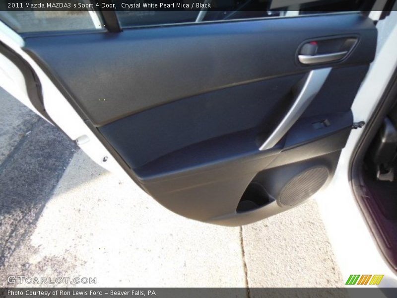 Crystal White Pearl Mica / Black 2011 Mazda MAZDA3 s Sport 4 Door