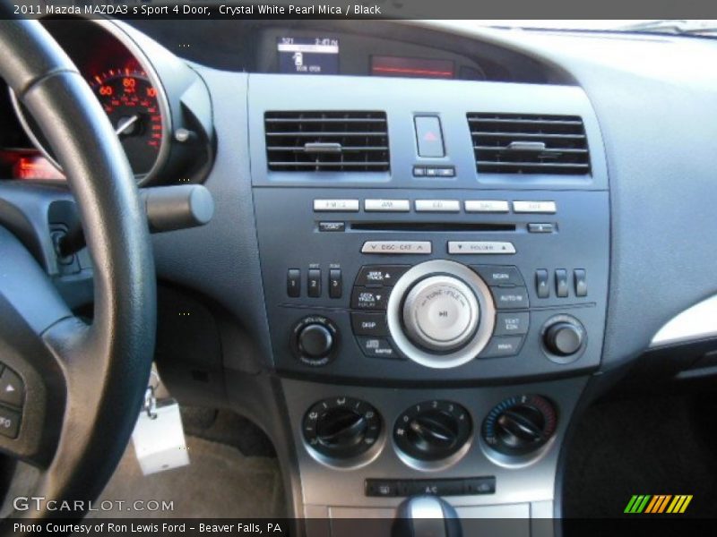 Crystal White Pearl Mica / Black 2011 Mazda MAZDA3 s Sport 4 Door