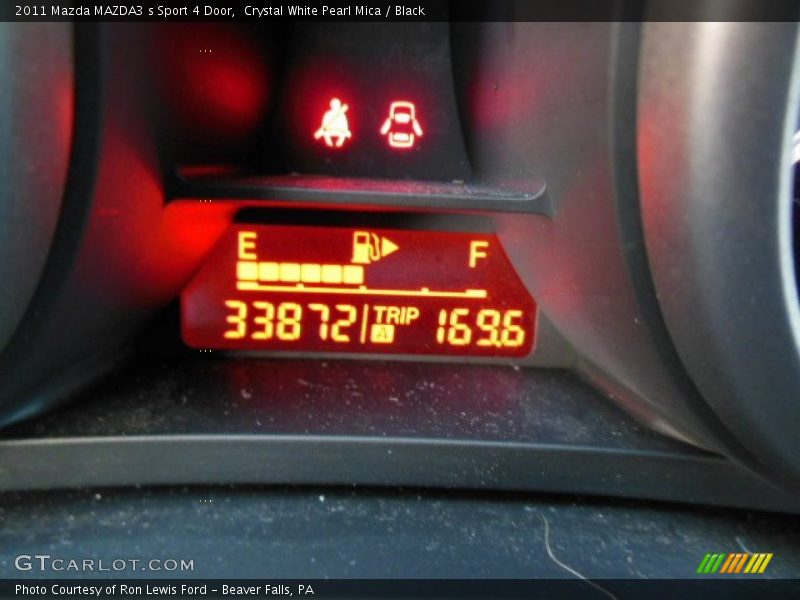 Crystal White Pearl Mica / Black 2011 Mazda MAZDA3 s Sport 4 Door