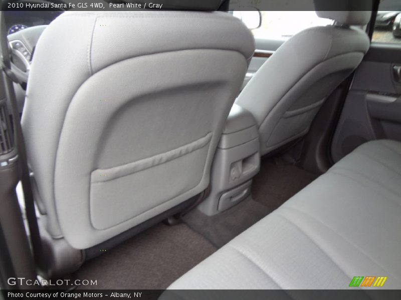 Pearl White / Gray 2010 Hyundai Santa Fe GLS 4WD