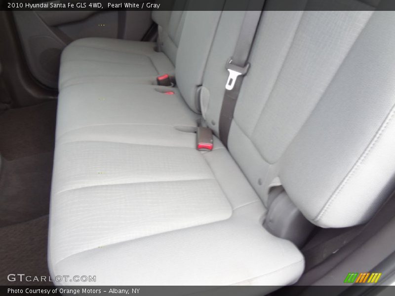 Pearl White / Gray 2010 Hyundai Santa Fe GLS 4WD