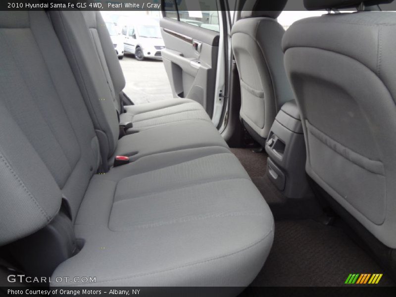 Pearl White / Gray 2010 Hyundai Santa Fe GLS 4WD