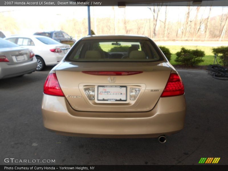 Desert Mist Metallic / Ivory 2007 Honda Accord LX Sedan