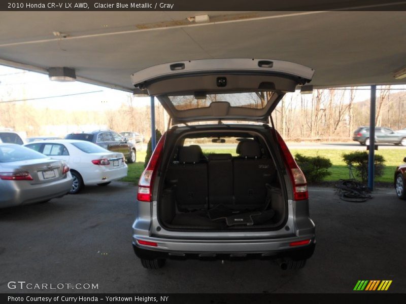 Glacier Blue Metallic / Gray 2010 Honda CR-V LX AWD
