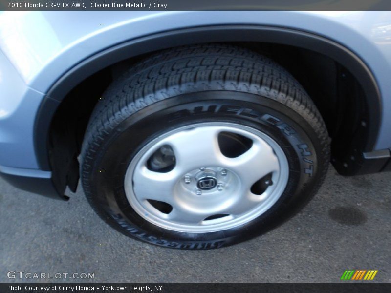 Glacier Blue Metallic / Gray 2010 Honda CR-V LX AWD