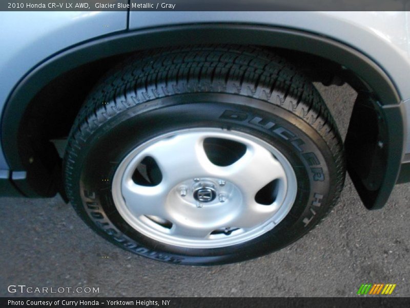 Glacier Blue Metallic / Gray 2010 Honda CR-V LX AWD