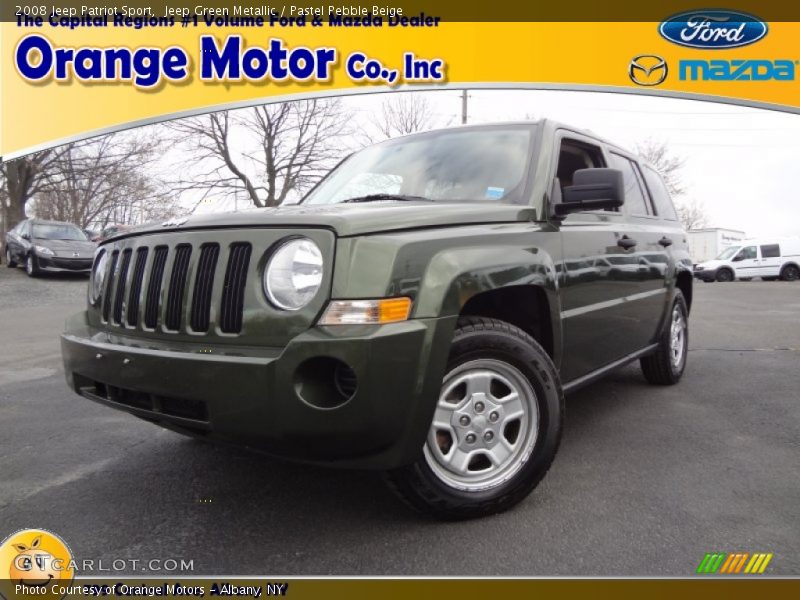 Jeep Green Metallic / Pastel Pebble Beige 2008 Jeep Patriot Sport