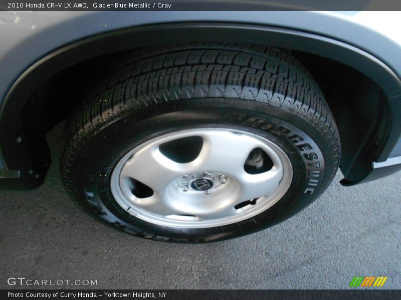 Glacier Blue Metallic / Gray 2010 Honda CR-V LX AWD