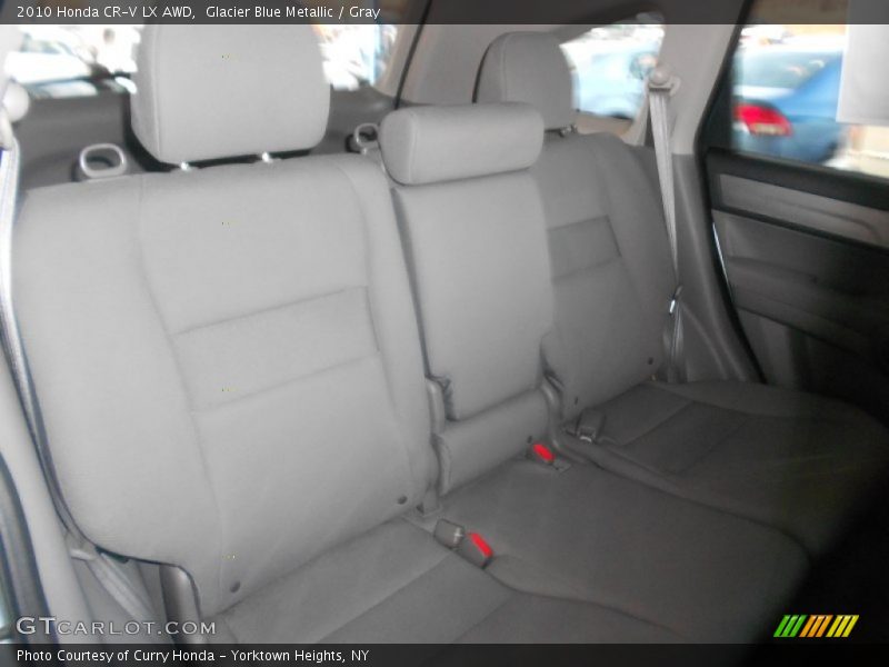 Glacier Blue Metallic / Gray 2010 Honda CR-V LX AWD