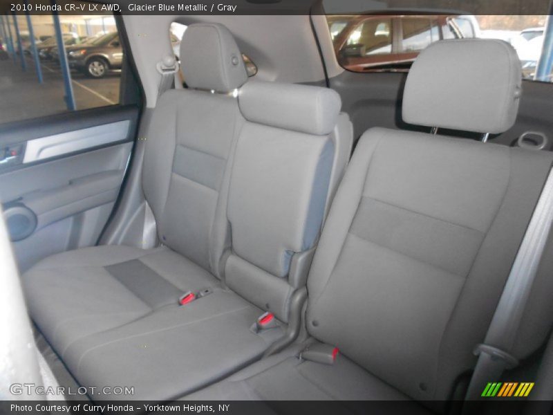Glacier Blue Metallic / Gray 2010 Honda CR-V LX AWD