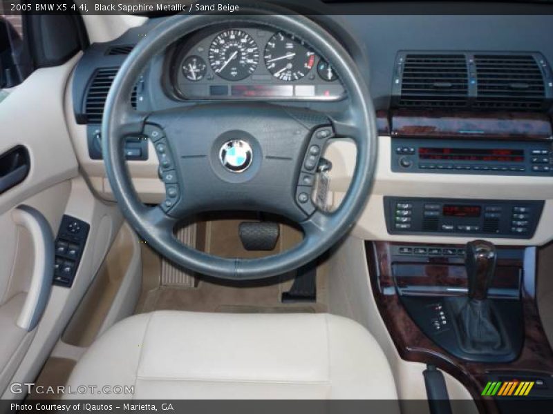 Black Sapphire Metallic / Sand Beige 2005 BMW X5 4.4i
