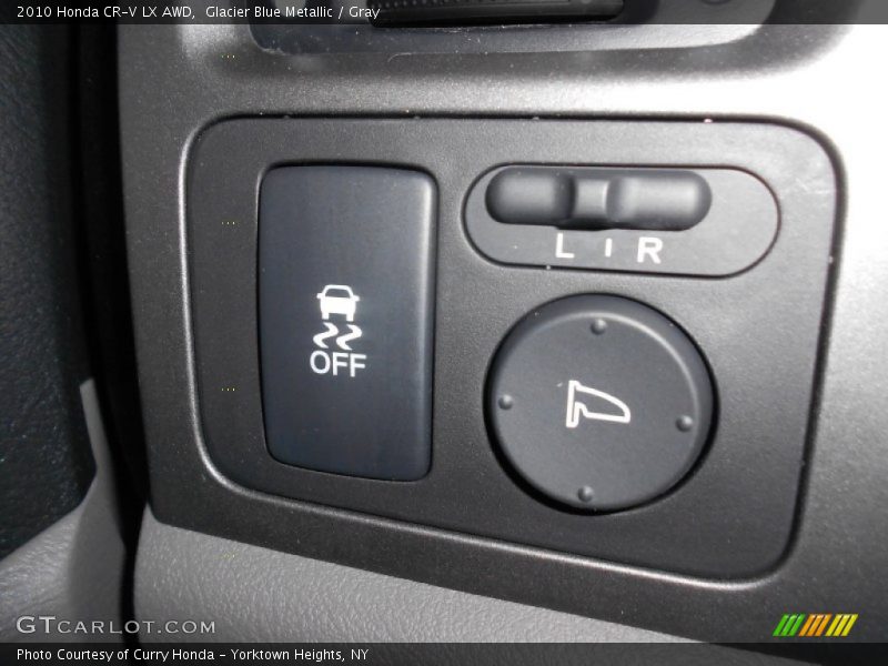 Glacier Blue Metallic / Gray 2010 Honda CR-V LX AWD