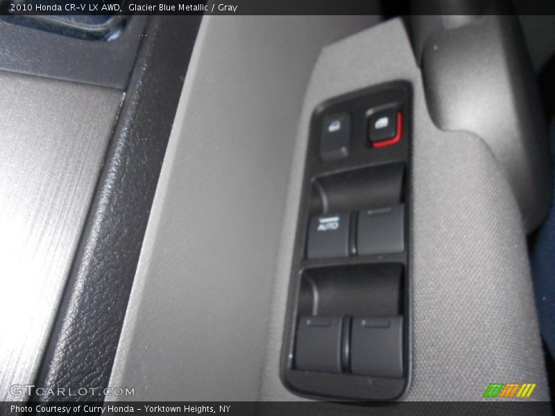 Glacier Blue Metallic / Gray 2010 Honda CR-V LX AWD