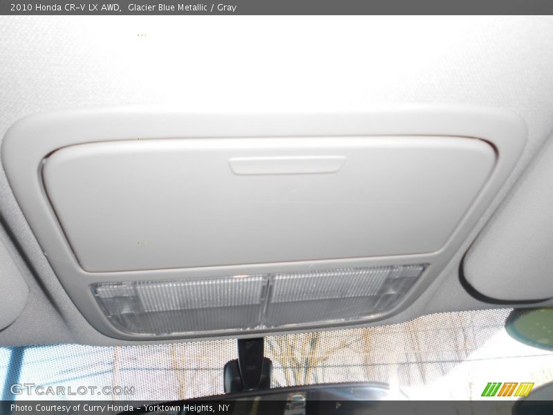 Glacier Blue Metallic / Gray 2010 Honda CR-V LX AWD