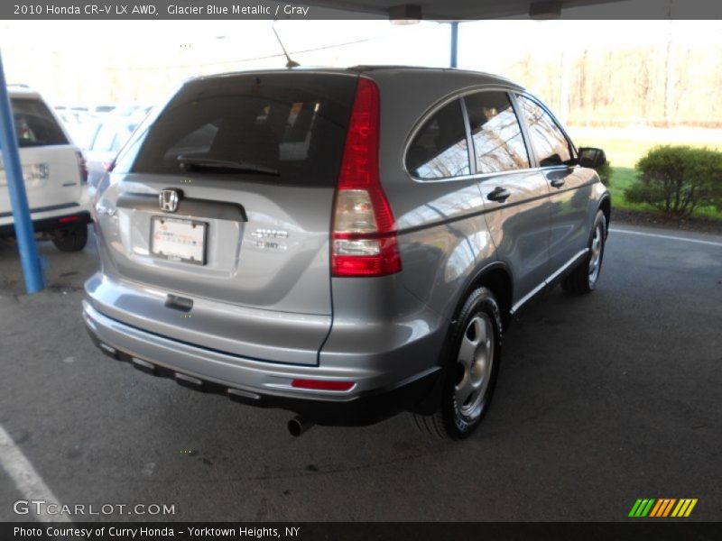 Glacier Blue Metallic / Gray 2010 Honda CR-V LX AWD