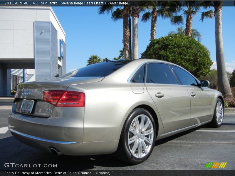 2011 A8 L 4.2 FSI quattro Savana Beige Pearl Effect