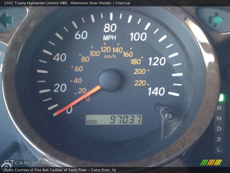 Millennium Silver Metallic / Charcoal 2002 Toyota Highlander Limited 4WD