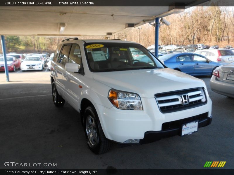 Taffeta White / Saddle 2008 Honda Pilot EX-L 4WD